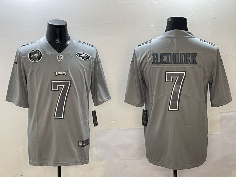Men Philadelphia Eagles #7 Reddick Grey 2025 Nike Vapor Limited NFL Jersey style 210